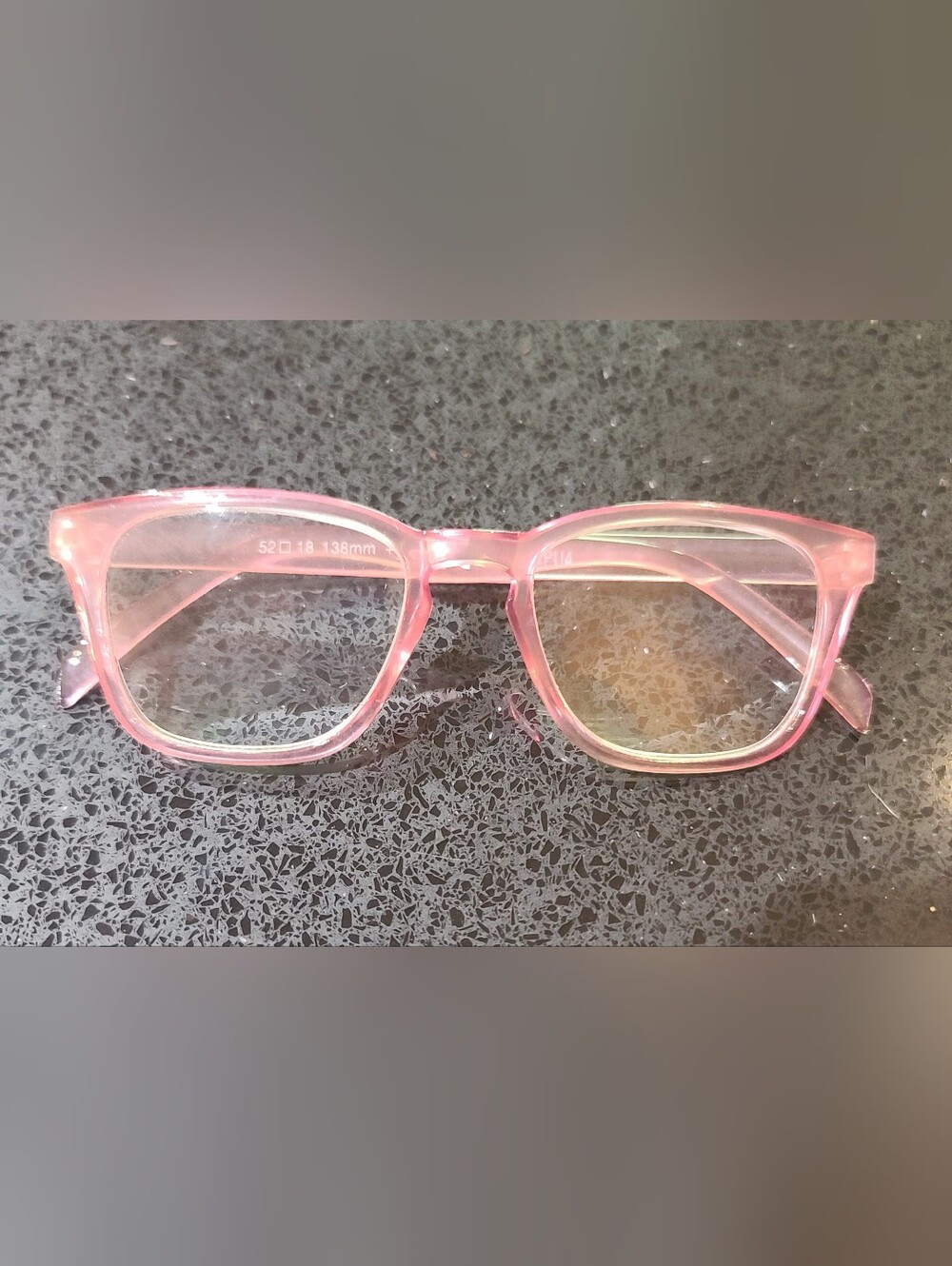 Pink Solid Full Rim Plastic Eyeglasses Frames only